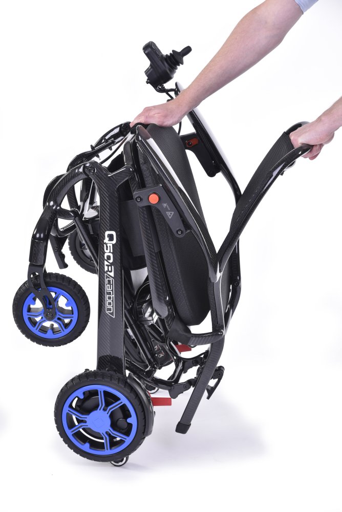 E-Rollstuhl Q 50 R, carbon, SB 44, 6 km/h, inkl. Batterien (10 Ah), Ladegerät und Beleuchtung schwarz – Bild 3
