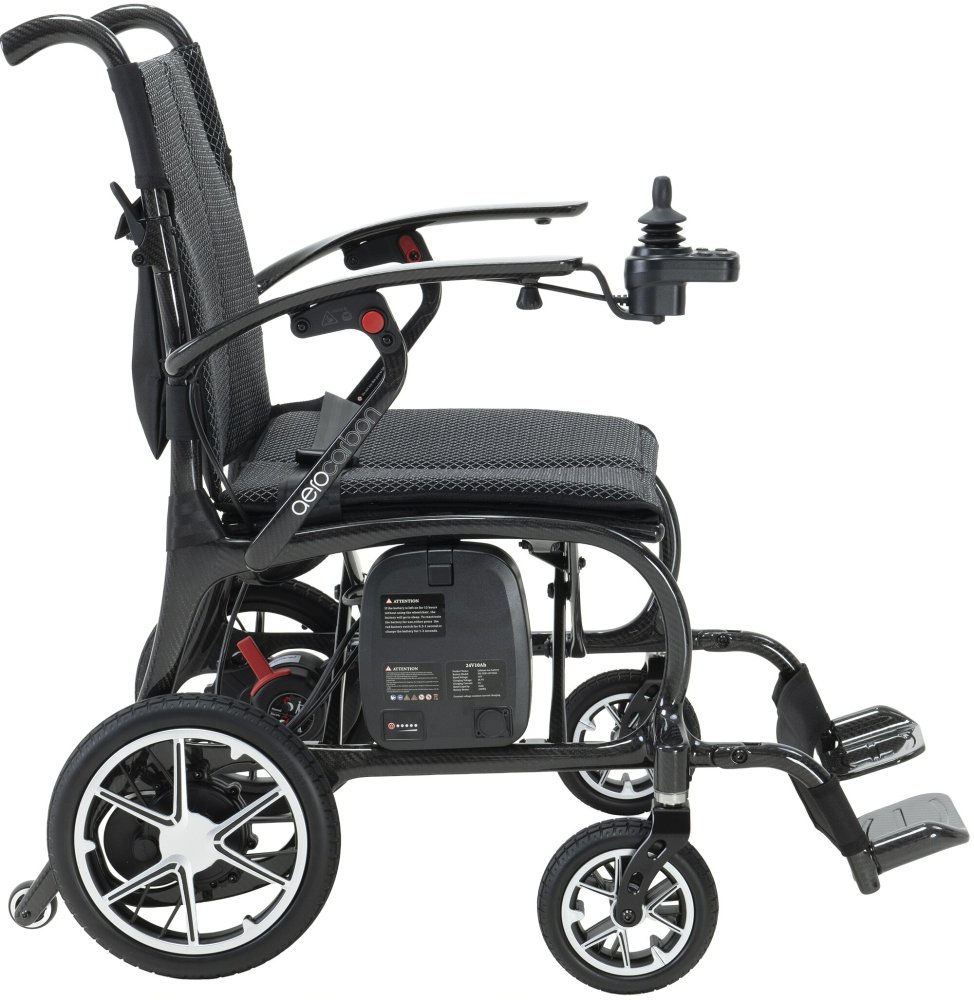 Elektrorollstuhl AeroCarbon 24V/150W 6km/h, silber – Bild 2
