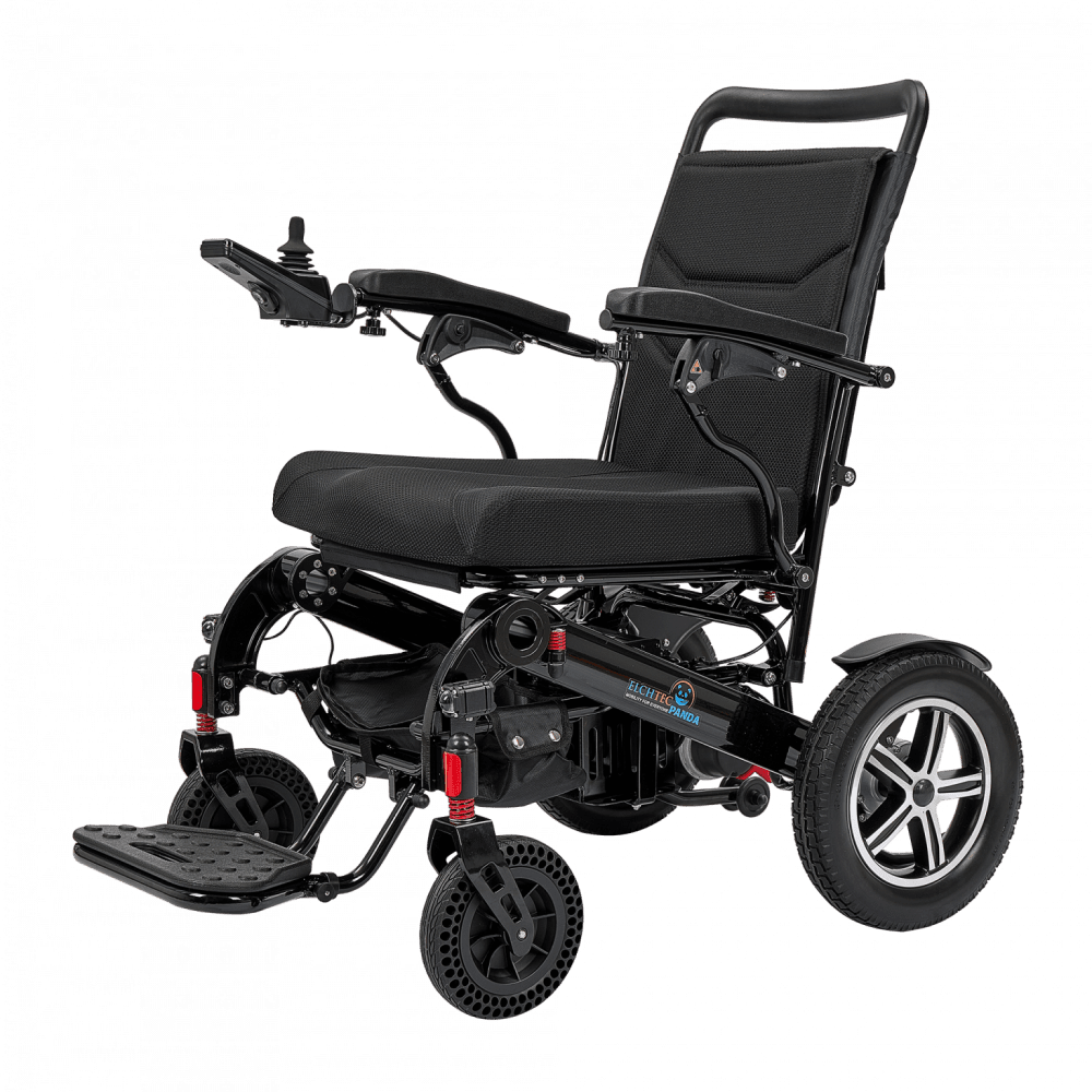 Elektrorollstuhl Elchtec Panda faltbar, schwarz, Sitzbreite 48cm