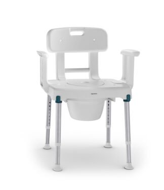 Dusch- und Toilettenstuhl Aquatec Pure Azure, feststehend