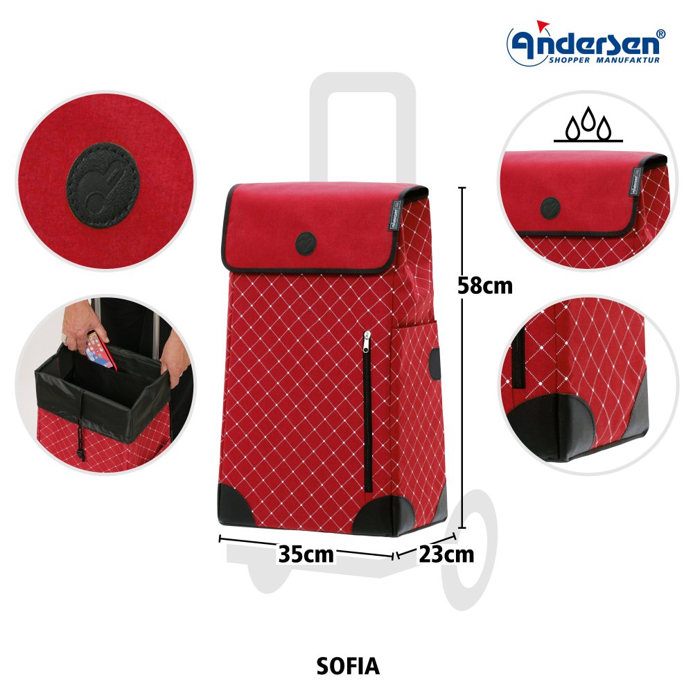 Alu Star Shopper Sofia, rot – Bild 3