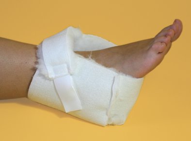 Anti-Dekubitus Fersenschoner Fell, weiß